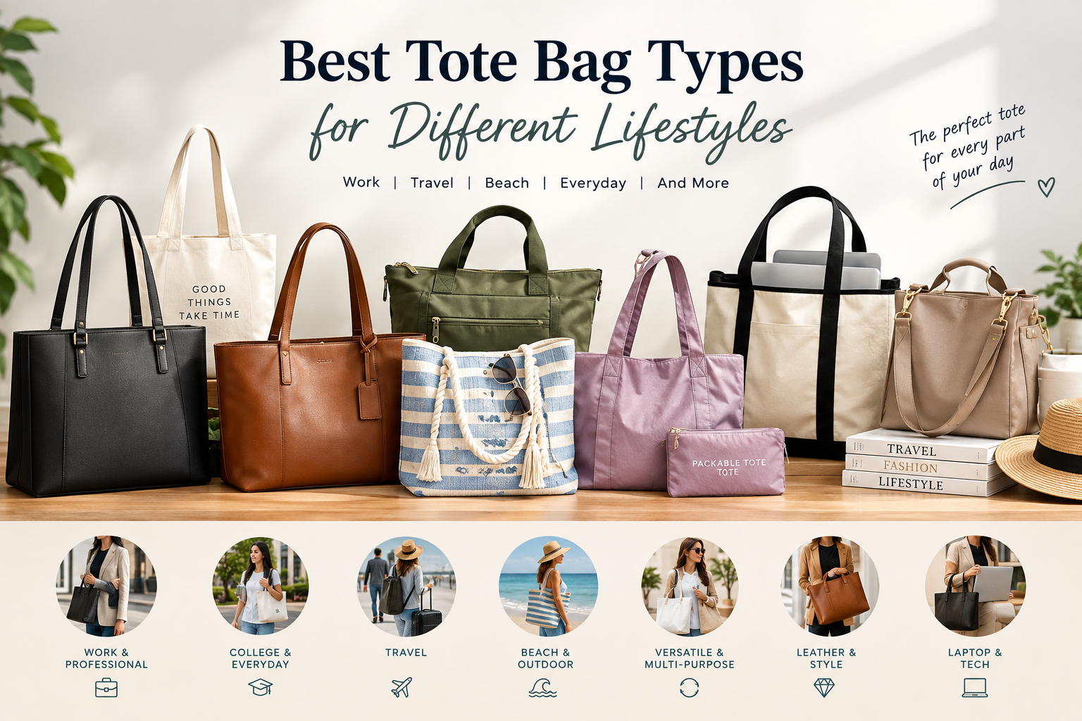 Best Tote Bag Types for Different Lifestyles